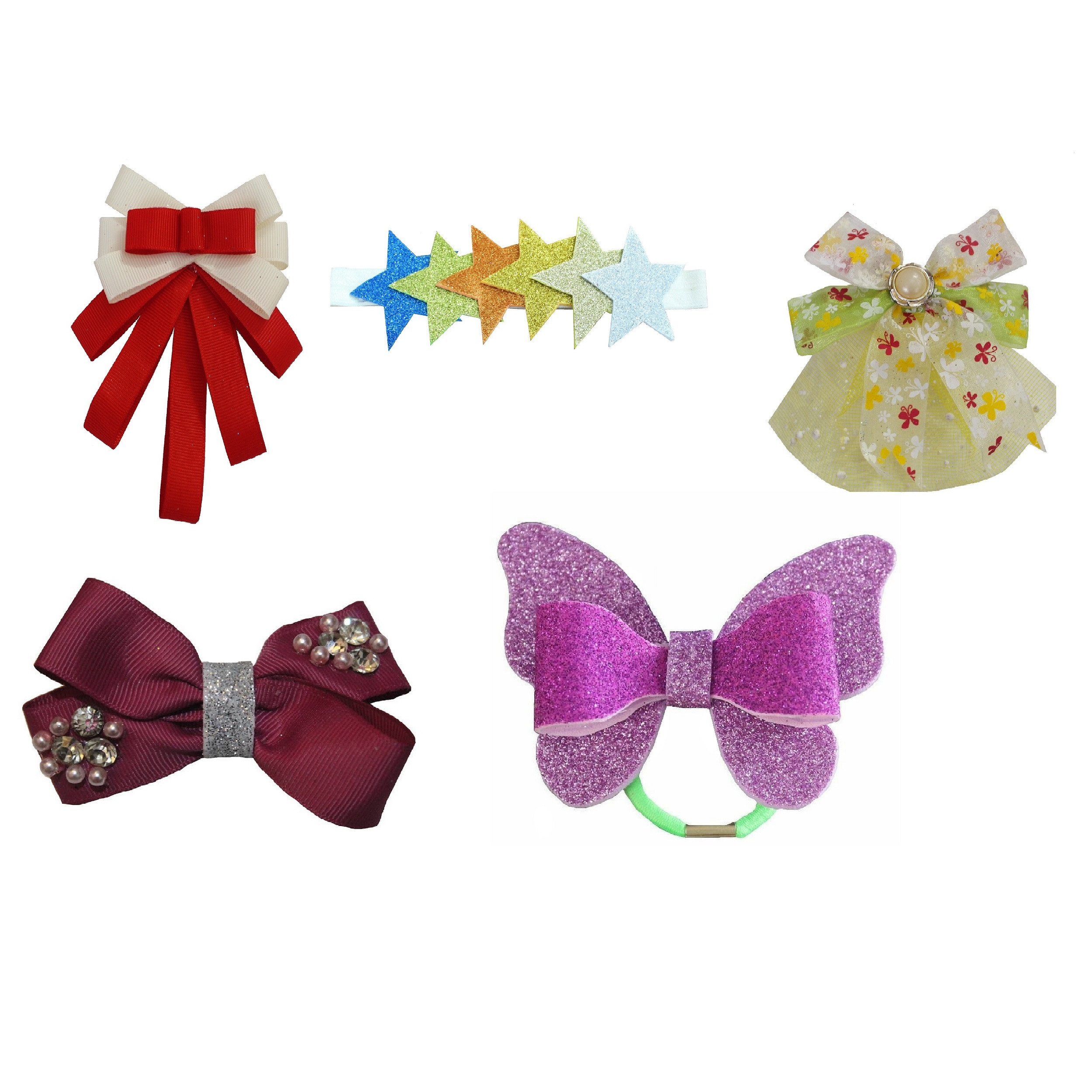 گیره مو کد l10 مجموعه 5 عددی گیره مو کد l10 مجموعه 5 عددی