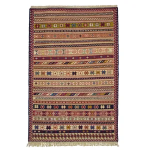 گلیم دستباف یک و نیم متری کد 980405