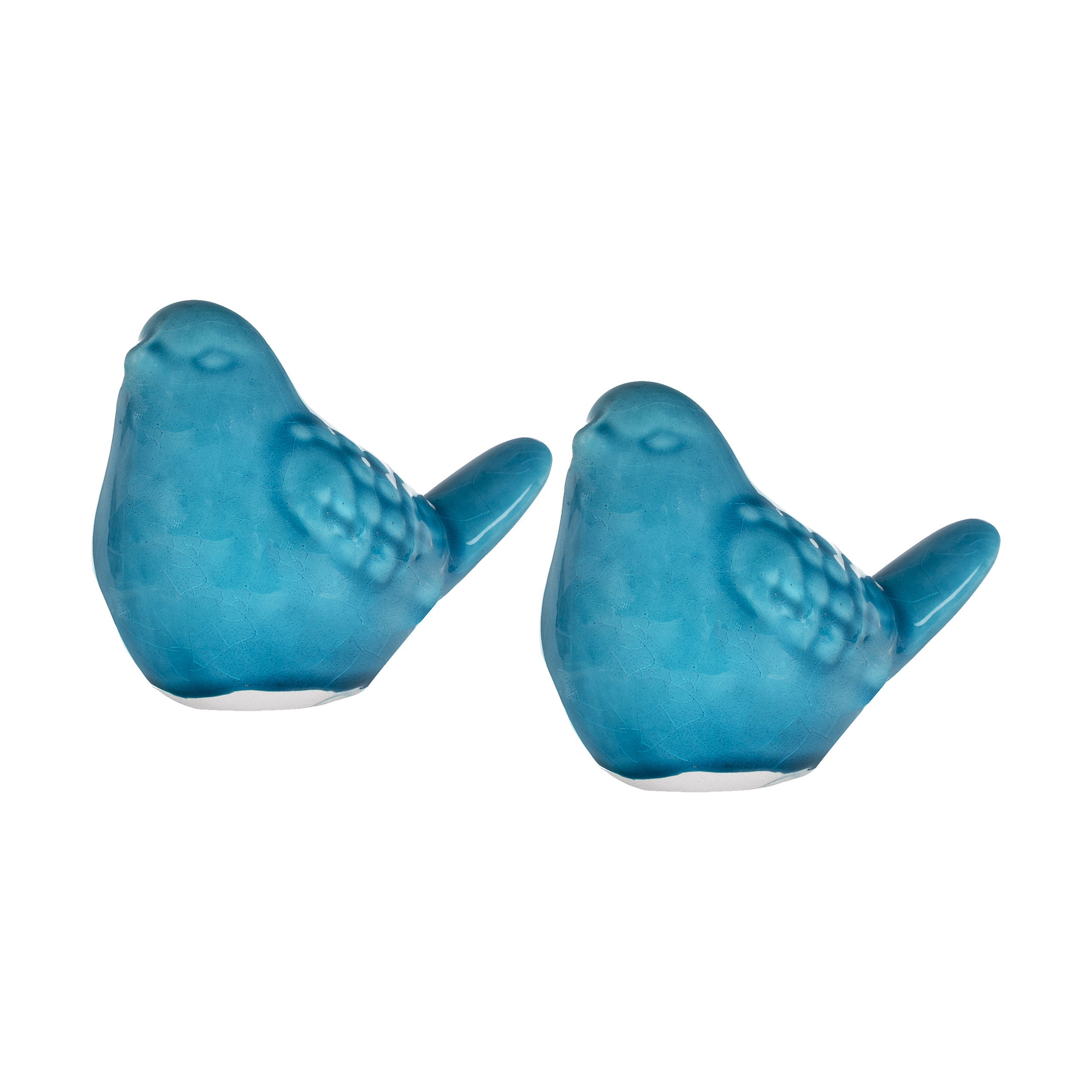 مجسمه سرامکی طرح پرنده کد GR3515 بسته 2 عددی