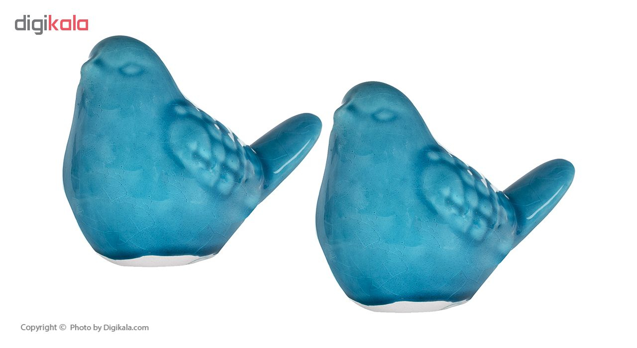 مجسمه سرامکی طرح پرنده کد GR3515 بسته 2 عددی