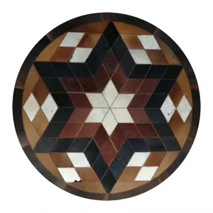 کلاژ فرش پوست و چرم مدل 11019