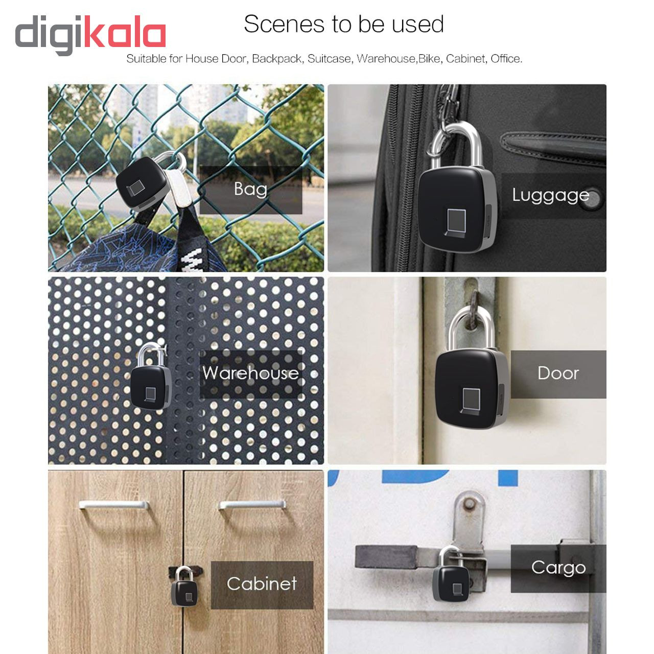 قفل آویز هوشمند مدل P3