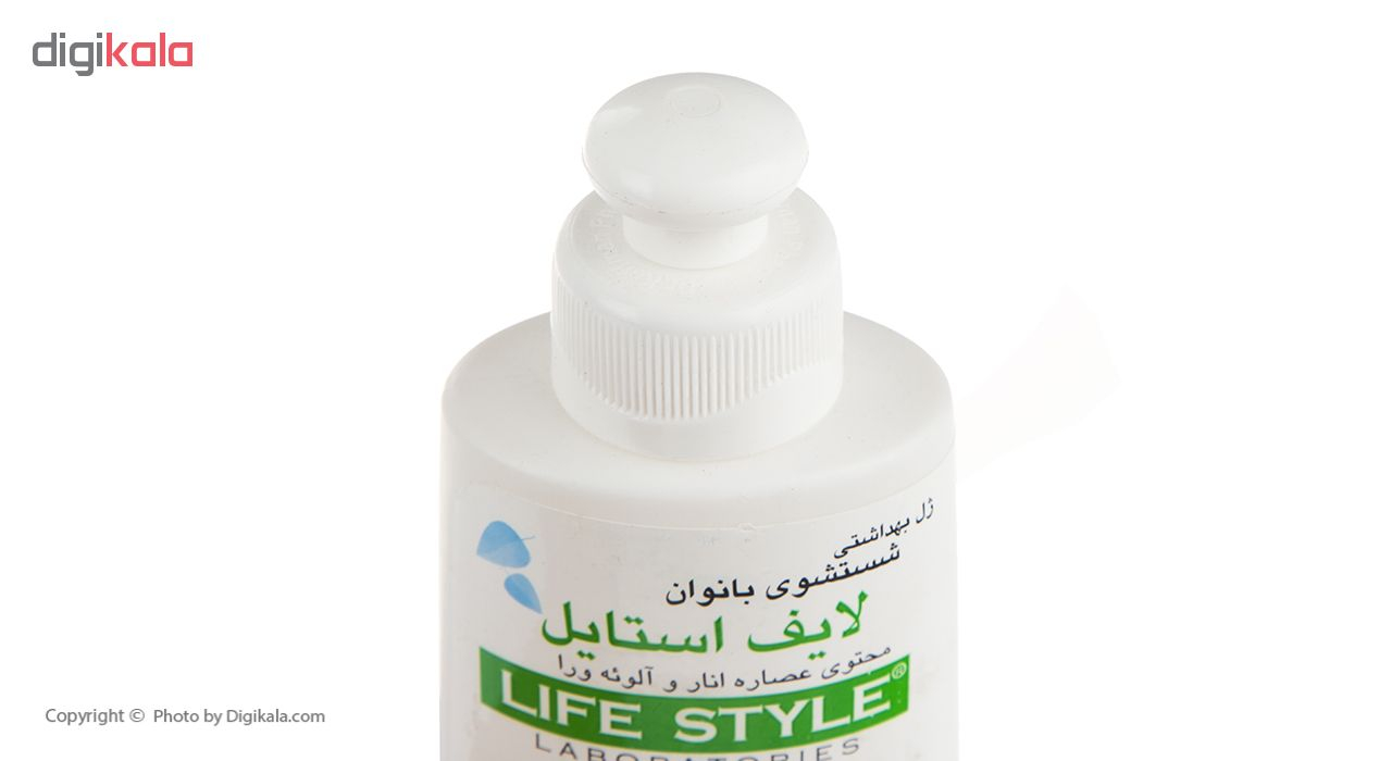 ژل بهداشتی بانوان لایف استایل مدل Pomegranate حجم 200 میلی لیتر