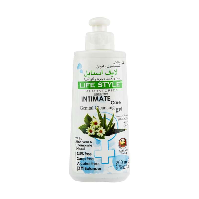 ژل بهداشتی بانوان لایف استایل مدل Chamomile حجم 200 میلی لیتر