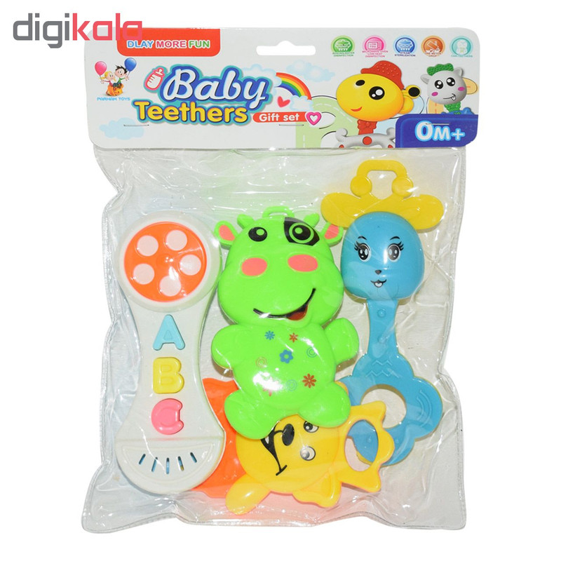 جغجغه مدل Baby Teethers مجموعه 4 عددی