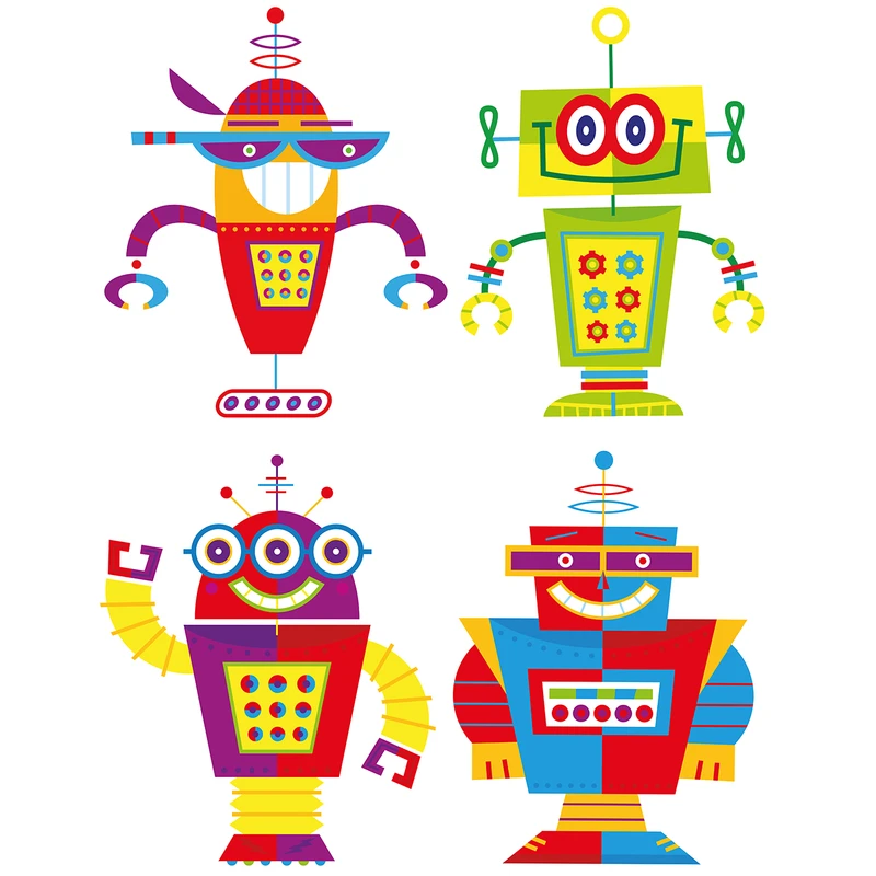 استیکر کلید پریز صالسو آرت مدل robot mjr