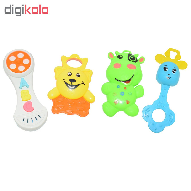 جغجغه مدل Baby Teethers مجموعه 4 عددی