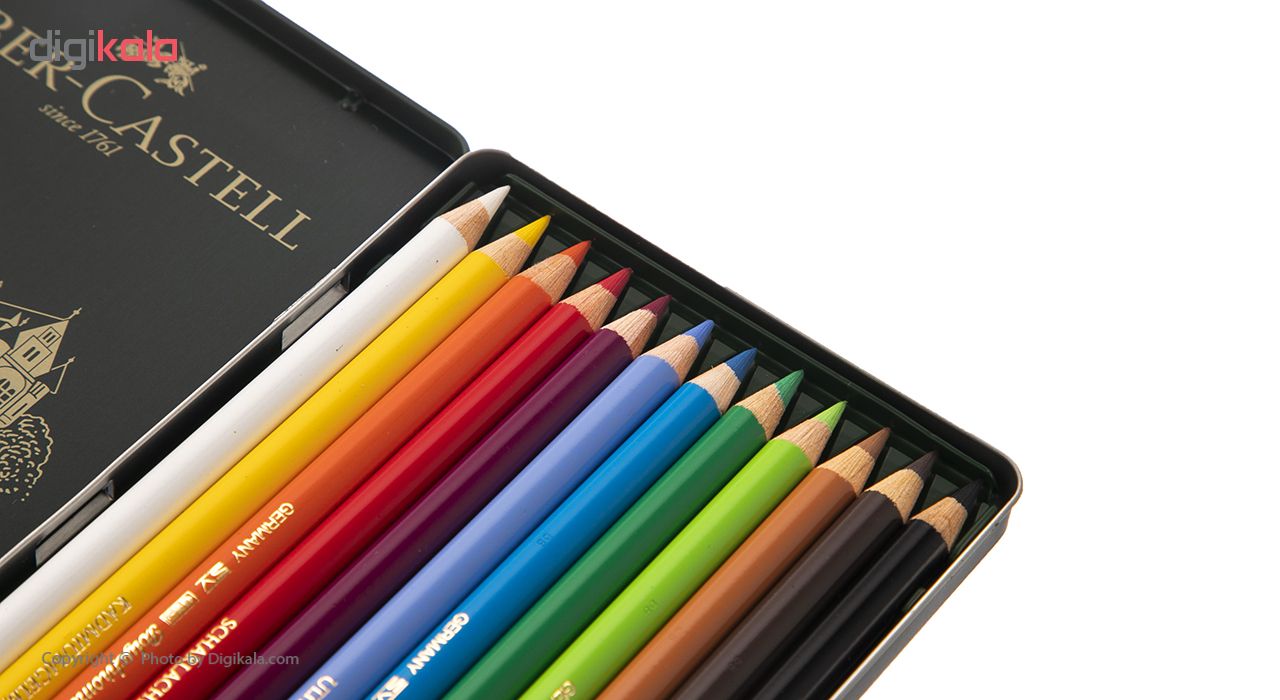 مداد رنگی 12 رنگ فابر-کاستل مدل Polychromos