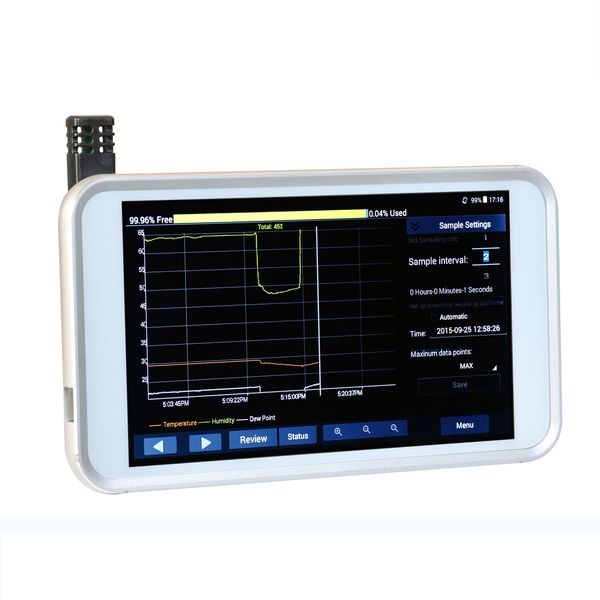 رطوبت سنج و دما سنج دیجیتال ازمایشگاهی سی ای ام مدل DT-1700