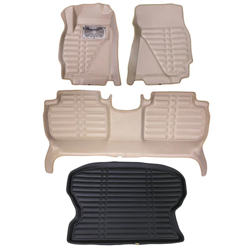 کفپوش سه بعدی خودرو کد 25 مناسب برای هایما S7 به همراه کفپوش صندوق