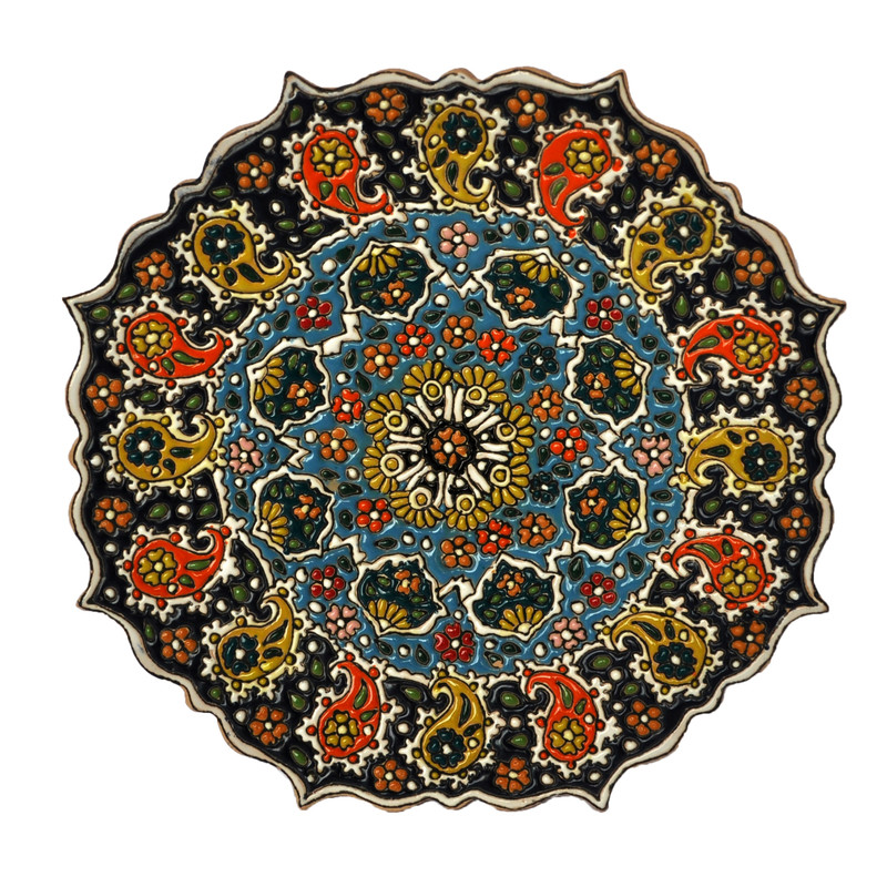 بشقاب میناکاری  کد 1225007