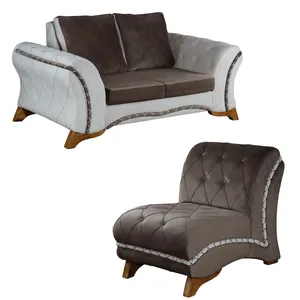 مبل راحتی سه نفره چشمه نور مدل MA-304.2+1-BR-CR-BR