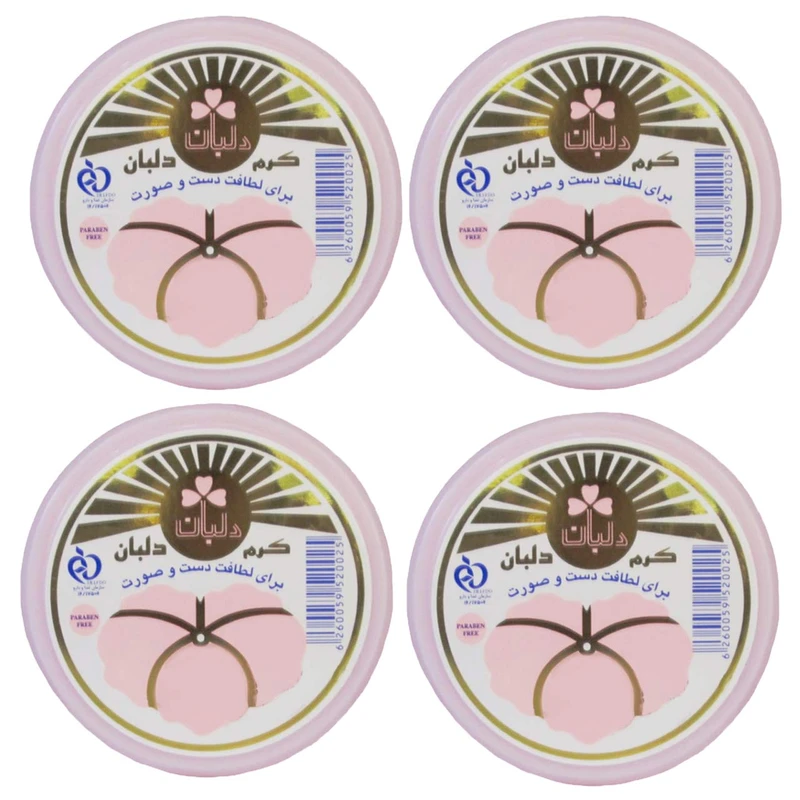کرم مرطوب کننده دلبان مدل DB04 حجم 90 میلی لیتر مجموعه 4 عددی