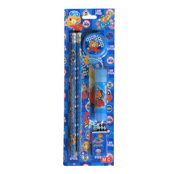 بسته لوازم تحریر مک کویین مدل 22 I am speed مجموعه 6 عددی