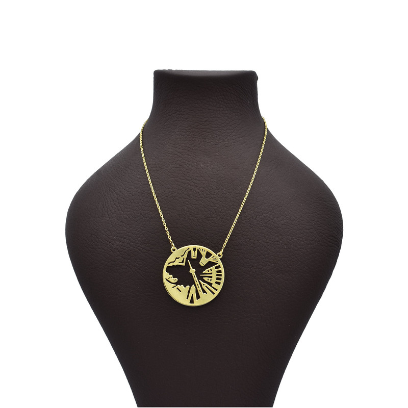 گردنبند طلا 18 عیار زنانه آرشا گالری طرح برج میلاد کد 328A2451