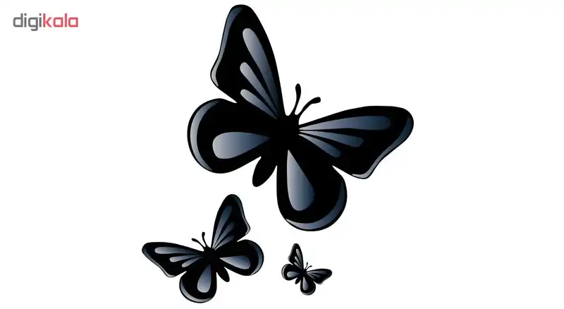 برچسب بدنه خودرو طرح پروانه کد 179 مجموعه ۳ عددی