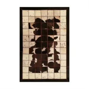 کلاژ فرش پوست و چرم مدل 11033