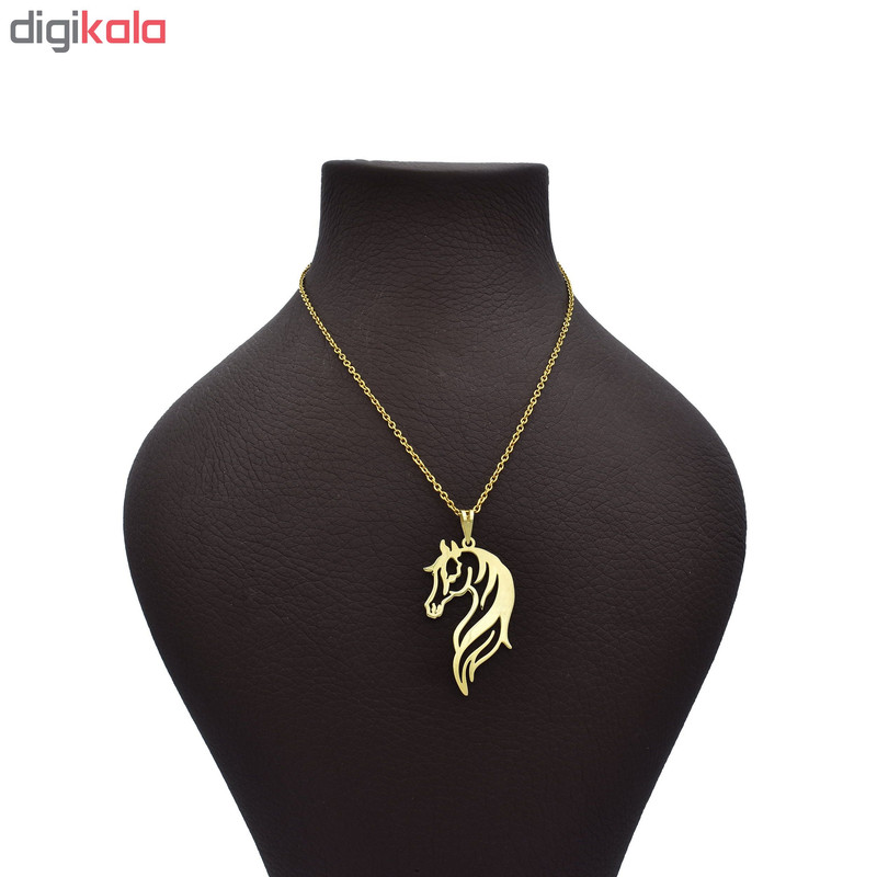 گردنبند طلا 18 عیار زنانه آرشا گالری طرح اسب کد 327A2452