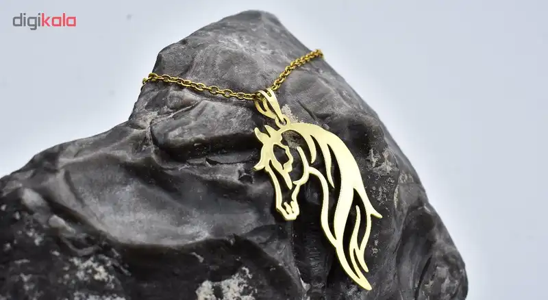 گردنبند طلا 18 عیار زنانه آرشا گالری طرح اسب کد 327A2452