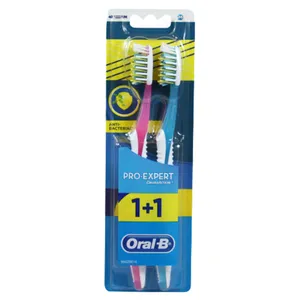 مسواک اورال-بی مدل PRO-EXPERT کد 987 با برس متوسط بسته 2 عددی