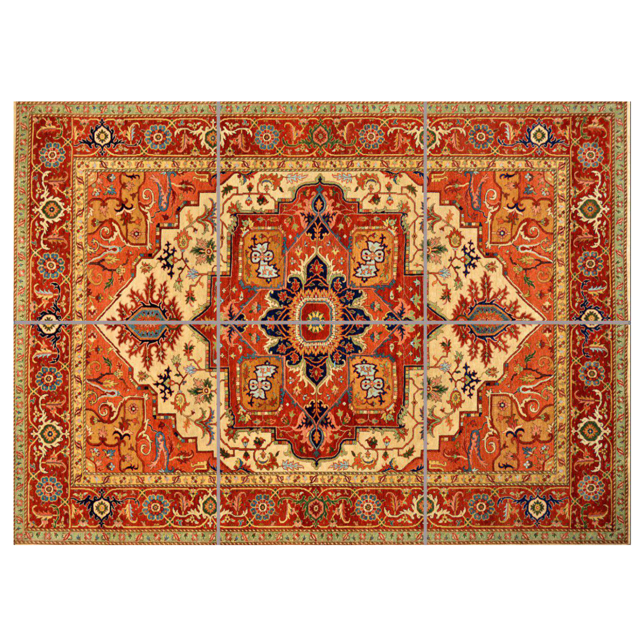 تایل سقفی مدل AZ32128 سایز 60*60 سانتی متر مجموعه 6 عددی