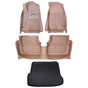 نقد و بررسی کفپوش سه بعدی خودرو کد 42 مناسب برای پژو پارس به همراه کفپوش صندوق توسط خریداران