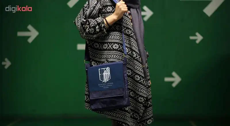 کیف دوشی گالری چی چاپ طرح attack on titan کد 65870