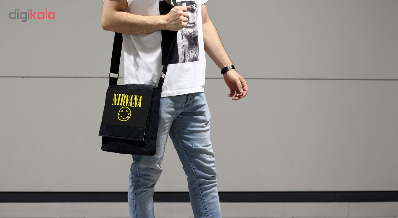 کیف دوشی گالری چی چاپ طرح nirvana کد 65870