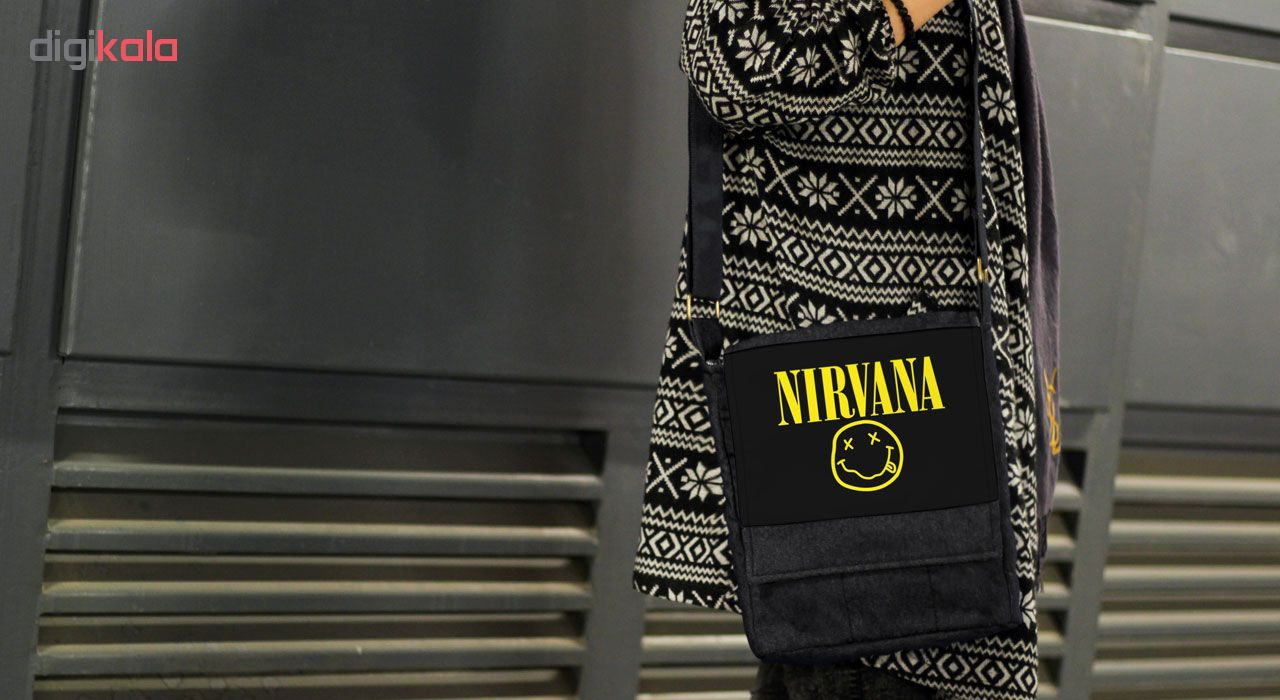 کیف دوشی گالری چی چاپ طرح nirvana کد 65870