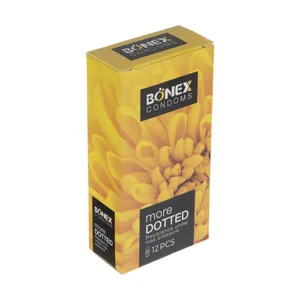 کاندوم بونکس مدل Dotted بسته 12 عددی