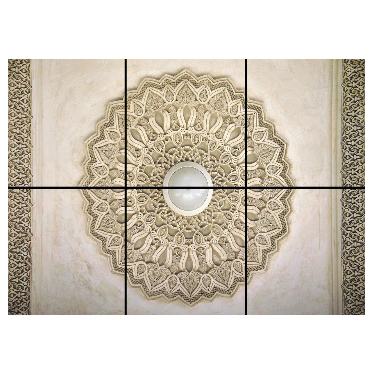 تایل سقفی مدل AZ32141 سایز 60*60 سانتی متر مجموعه 6 عددی