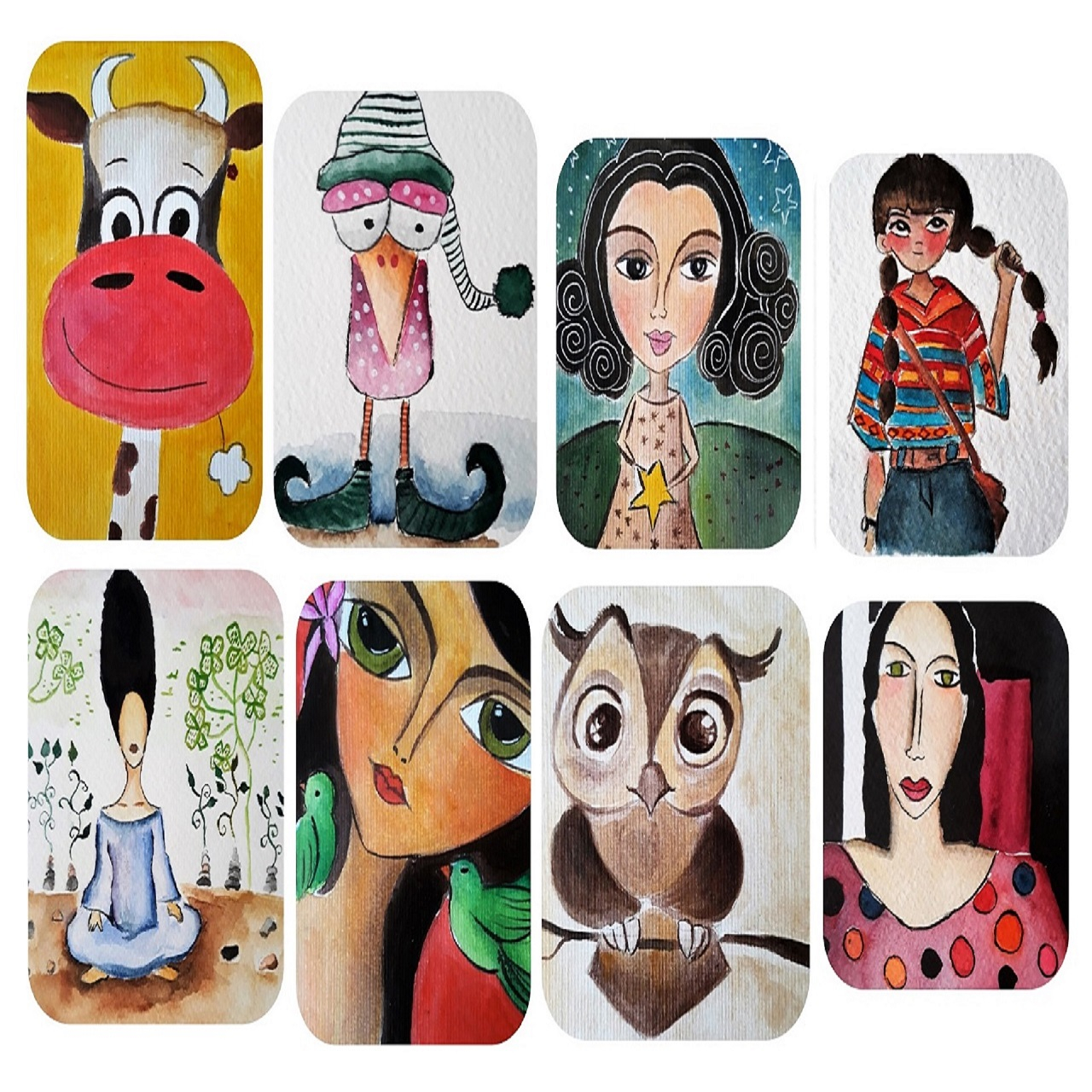 کارت پستال کد MP004 مجموعه 8 عددی