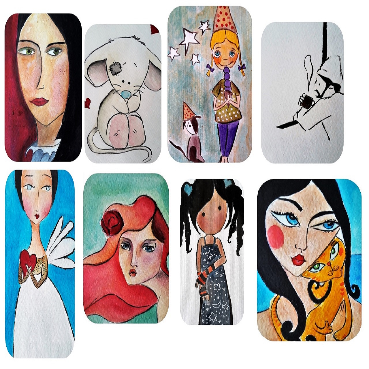 کارت پستال کد MP003 مجموعه 8 عددی
