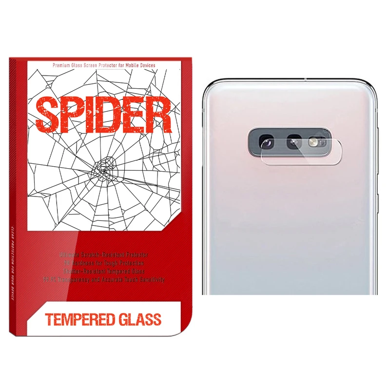 محافظ لنز دوربین اسپایدر مدل S-TMP002 مناسب برای گوشی موبایل سامسونگ Galaxy S10 E