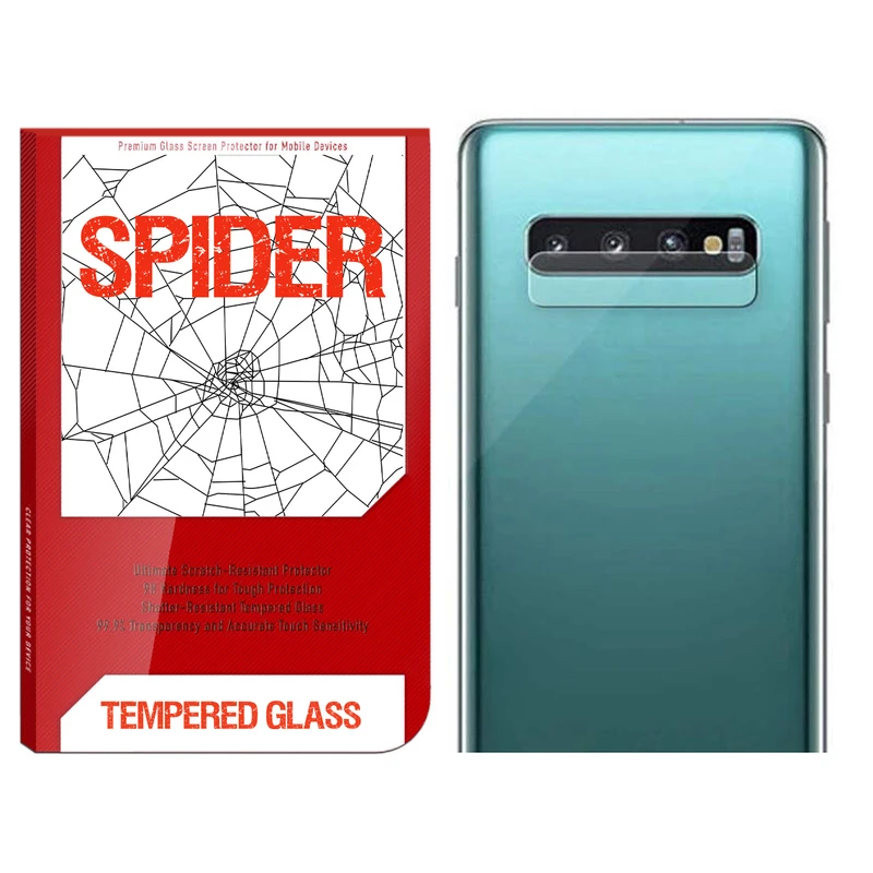 محافظ لنز دوربین اسپایدر مدل S-TMP002 مناسب برای گوشی موبایل سامسونگ Galaxy S10