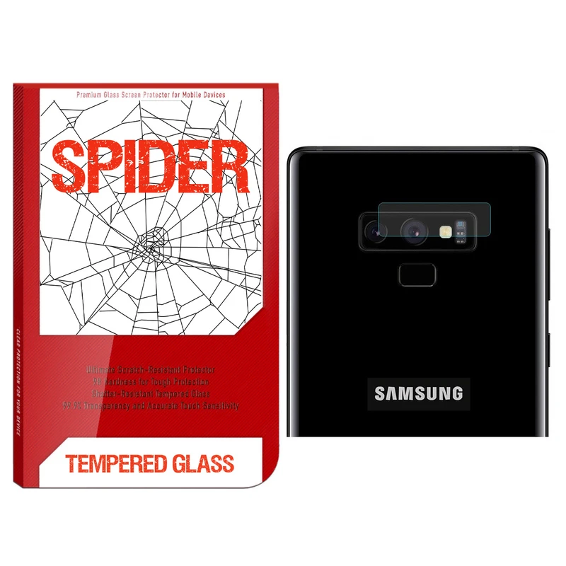 محافظ لنز دوربین اسپایدر مدل S-TMP002 مناسب برای گوشی موبایل سامسونگ Galaxy Note 9