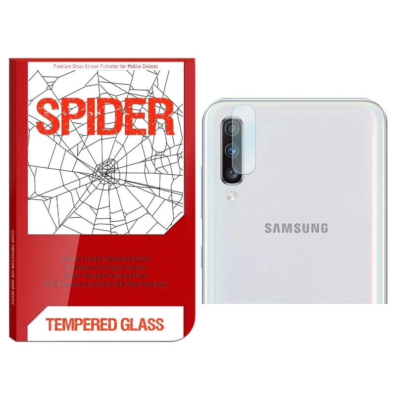 محافظ لنز دوربین اسپایدر مدل S-TMP002 مناسب برای گوشی موبایل سامسونگ Galaxy A70 