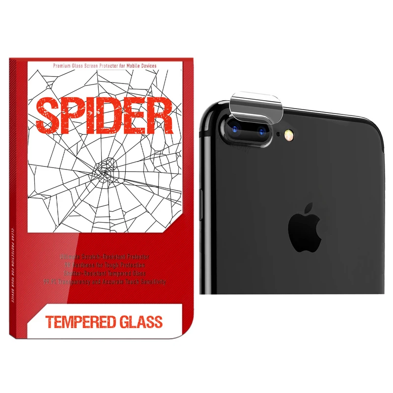 محافظ لنز دوربین اسپایدر مدل S-TMP002 مناسب برای گوشی موبایل اپل iphone 7 Plus