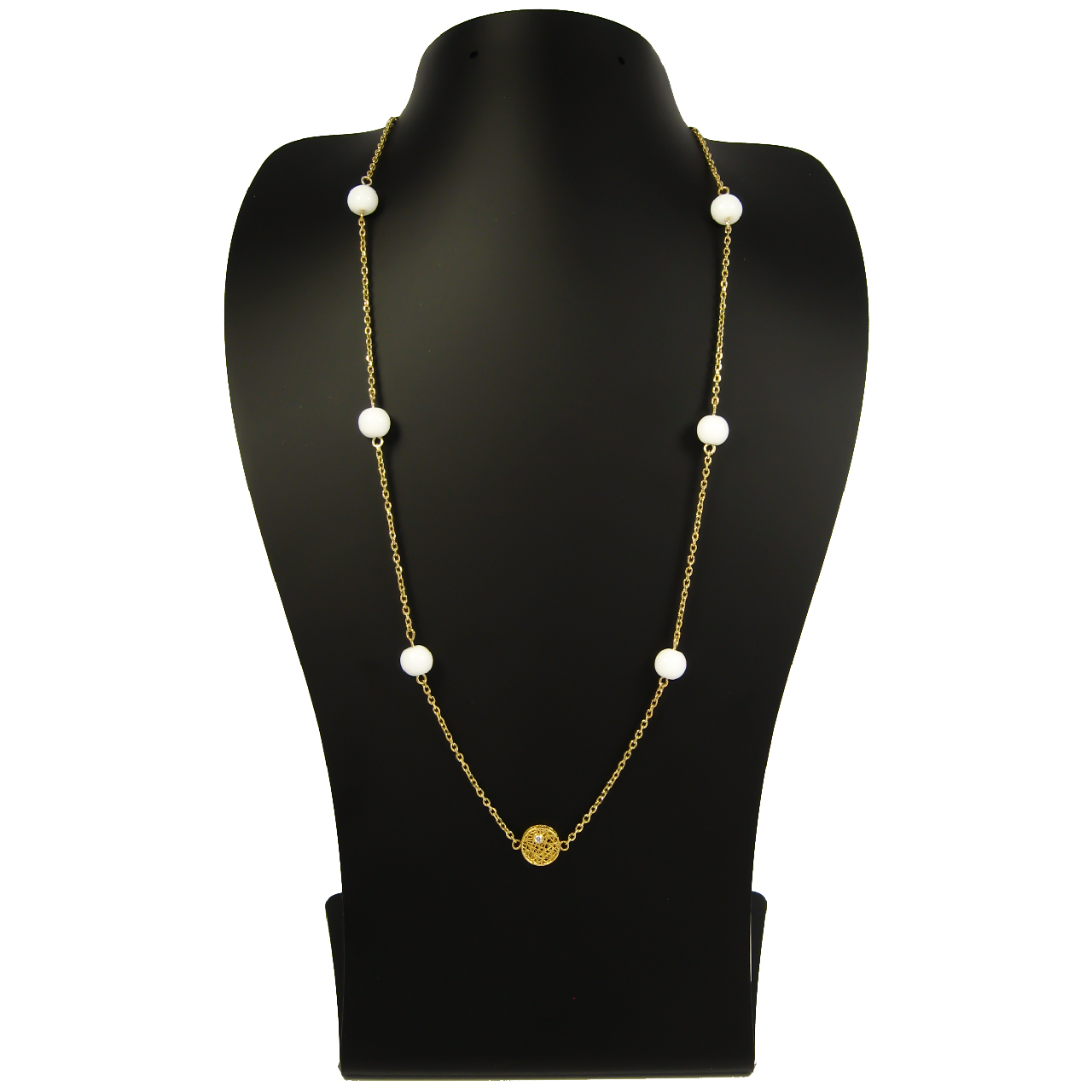 گردنبند طلا 18 عیار زنانه مانچو کد sfgs001