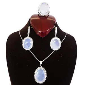 نیم ست نقره زنانه گالری احد کد 4673