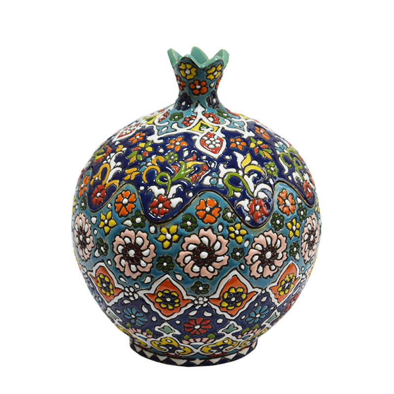 شکلات خوری میناکاری سفالی طرح انار کد 1882997