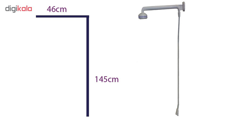 دوش حمام آراد مدل A2 دوش حمام آراد مدل A2