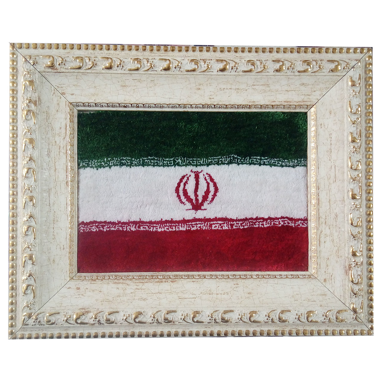 تابلو فرش دستبافت طرح پرچم ایران مدل SF1-70106