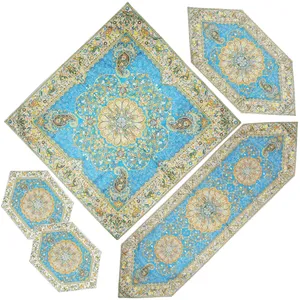 ست 5 تکه رومیزی ترمه طرح افشار مدل ABI5/5AFSHAR