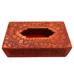 جعبه دستمال کاغذی منبت کاری مدل HF-2816