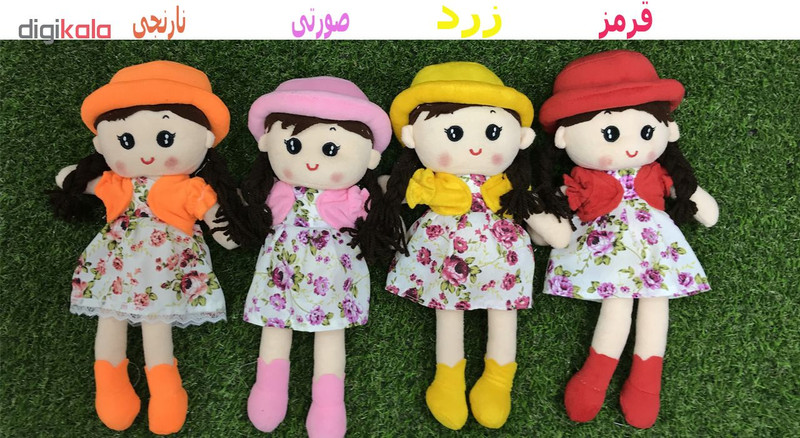 عروسک طرح دختر مو بلند ارتفاع 35 سانتی متر