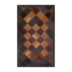 کلاژ فرش پوست و چرم مدل 11015