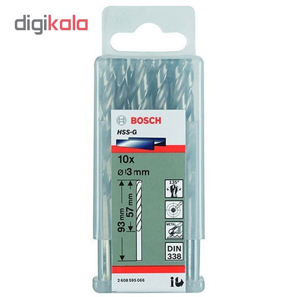 مته فلز بوش مدل F03 سایز 3 میلی متر مته فلز بوش مدل F03 سایز 3 میلی متر