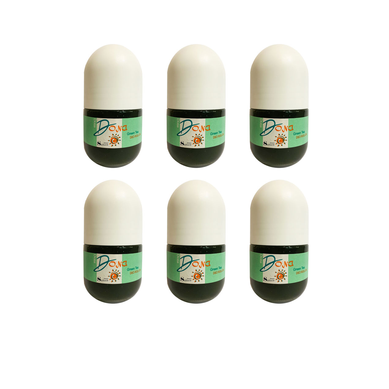 رول ضد تعریق مردانه سدیوس مدل Dona Green Tea حجم 50 میلی لیتر مجموعه 6 عددی