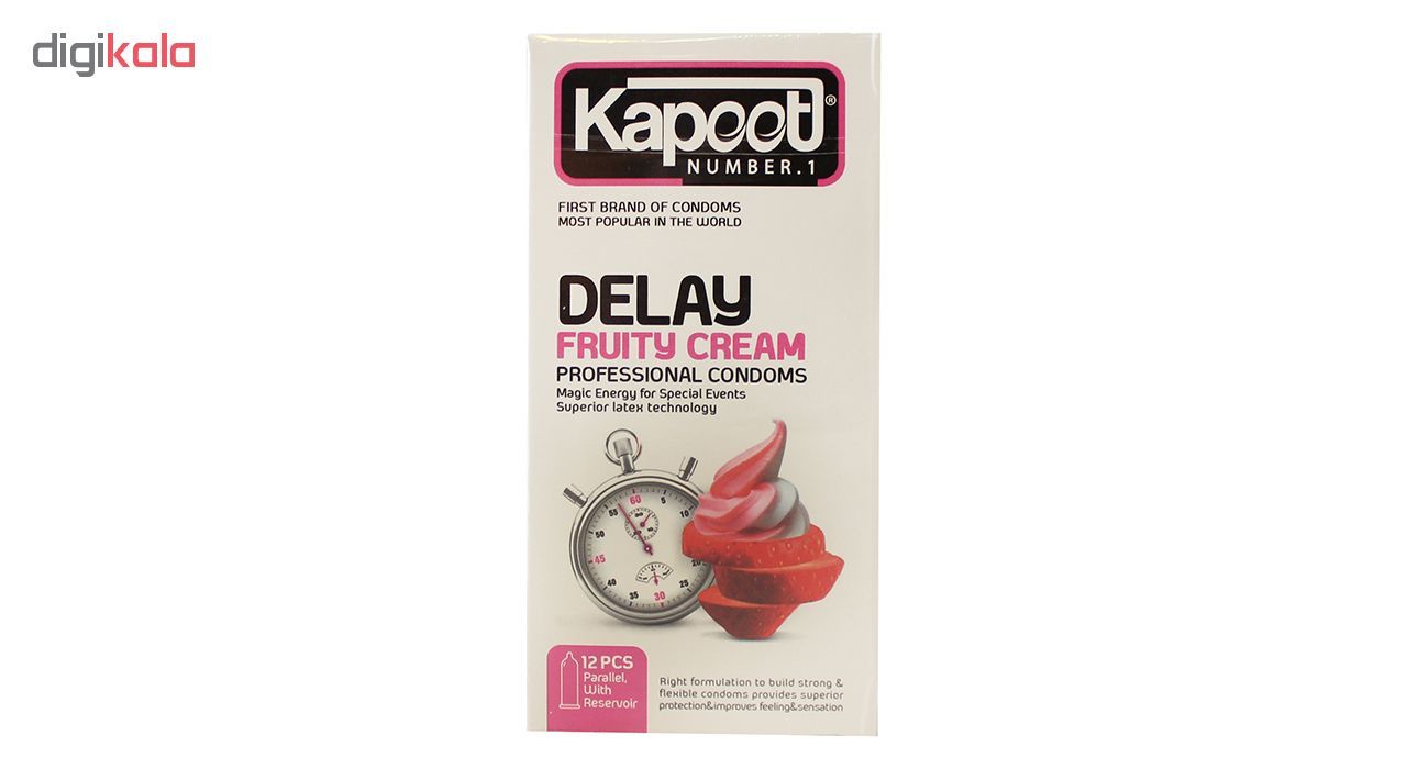 کاندوم کاپوت مدل Delay Fruty Cream بسته 12 عددی -  - 2